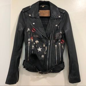 Goosecraft Pin Lambskin Biker Jacket